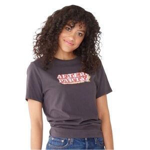 Ban.do Women’s graphic tee retro medium After Party Classic cotton gray